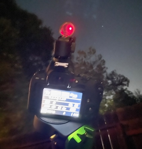 DSLR with a red dot finder